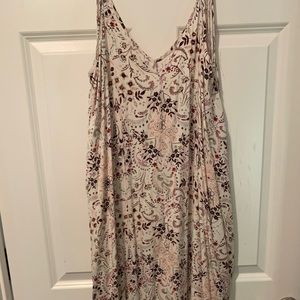 Lovestitch tan gauze maxi dress w pockets!  Size M/L